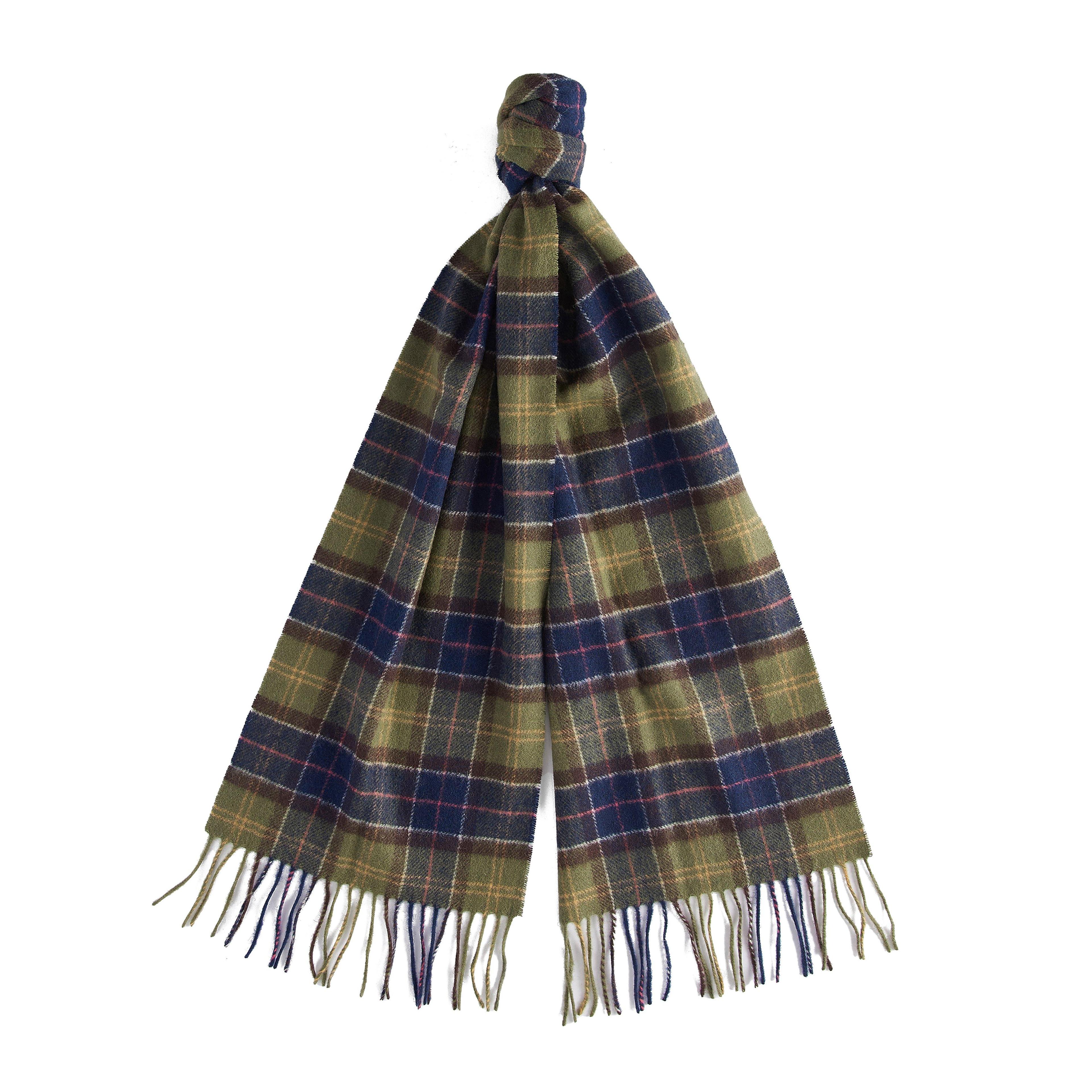 Tartan Lambswool Scarf Green