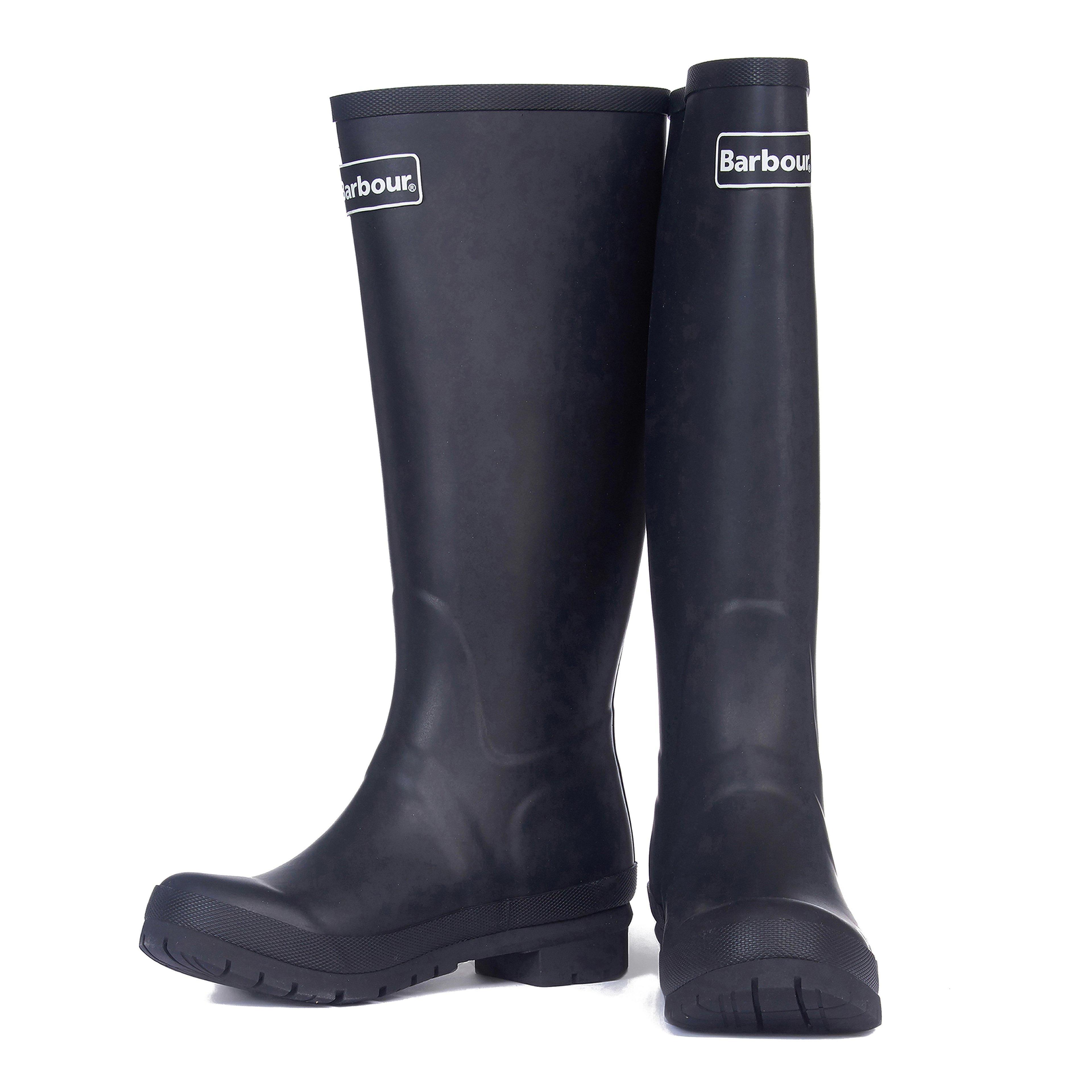 Women's Barbour Abbey Womens Black Wellies - Size: 4