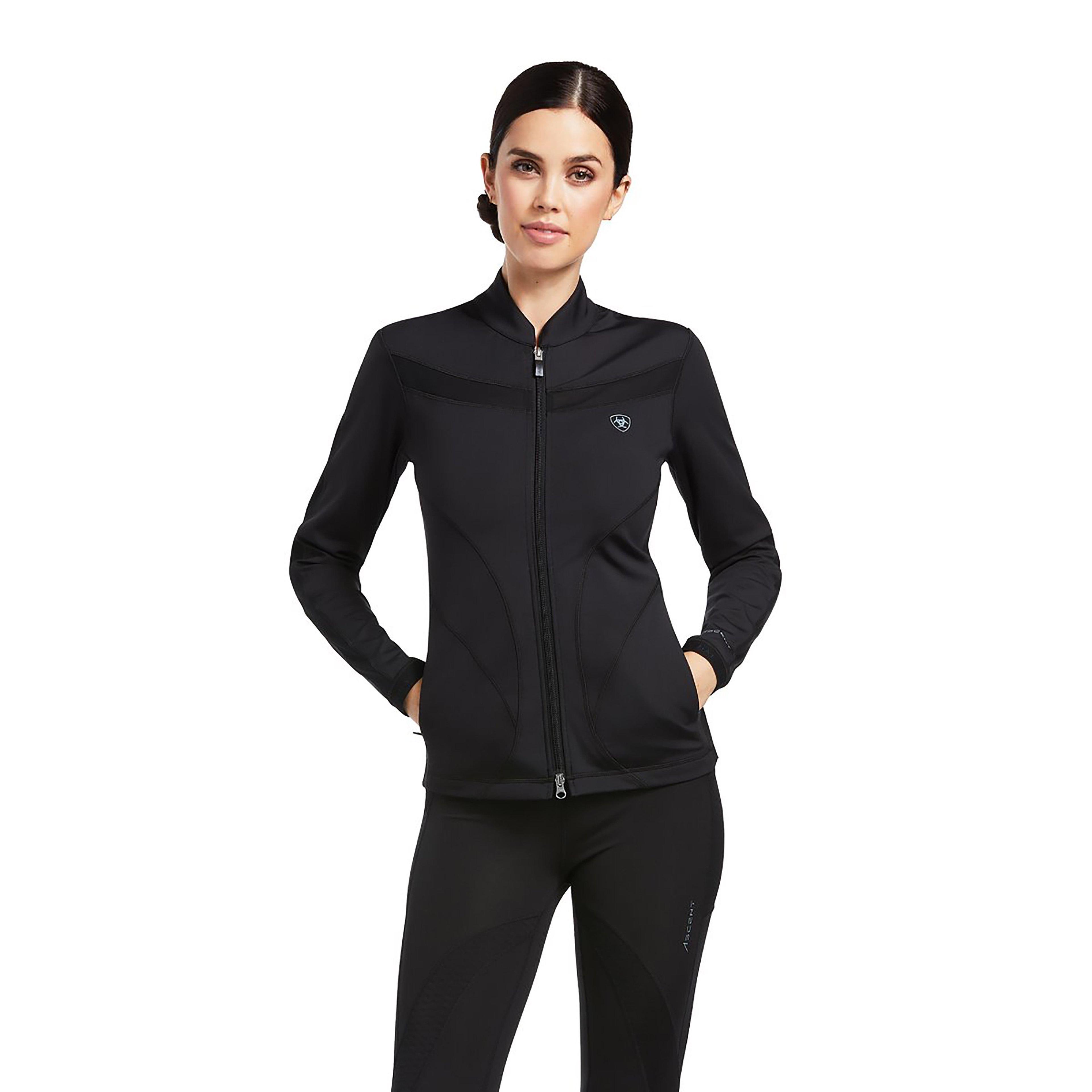 Womens Ascent Full Zip Jacket Black