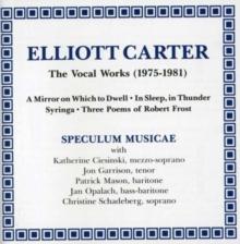 Music of Elliott Carter, The - Volume 1