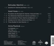 Karel Husa/Bohuslav Martinu: Music For Clarinet