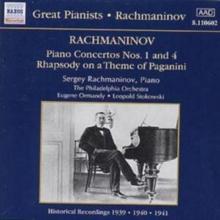 RACHMANINOV - PIANO CONCERTOS NOS. 1 AND 4 - RHAPSODY ON A THEME