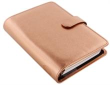 Filofax Personal Saffiano rose gold organiser