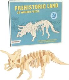 3D wooden puzzle - Triceratops