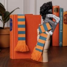 Book Scarf Bookmark - Teal & Orange