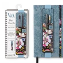 V & A Bookaroo Pen Pouch Kilburn Black Floral