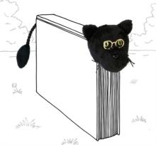 Book-Tails Bookmark - Black Cat