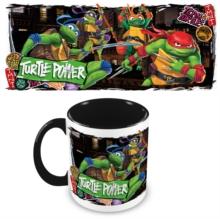 Teenage Mutant Ninja Turtles : Mutant Mayhem (Turtle Power) Black 11oz/315ml Coloured Inner Mug