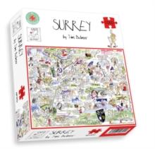 Map of Surrey Jigsaw 1000 Piece Puzzle