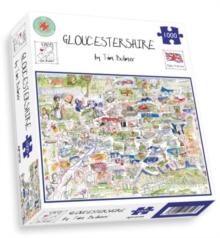 Map of Gloucestershire Jigsaw 1000 Piece Puzzle