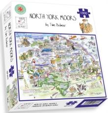 Map of North York Moors Jigsaw 1000 Piece Puzzle