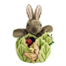 Hide-Away Puppets - Rabbit in Lettuce with Finger Puppets