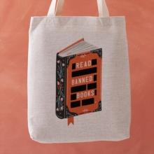 Read Banned Books - Book Illustration Tote Bag