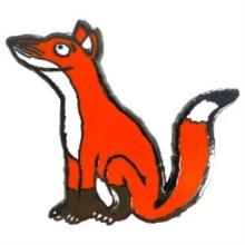 Fox Character Pin Badge