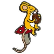 Mouse with Nut Pin Badge