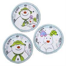 Snowman and Snowdog Sew On Patch Set