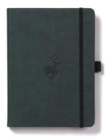 Dingbats A4+ Wildlife Green Deer Notebook - Lined