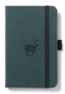 Dingbats A6 Pocket Wildlife Green Deer Notebook - Dotted