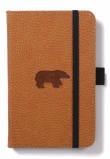 Dingbats A6 Pocket Wildlife Brown Bear Notebook - Graphed