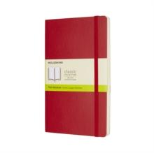 Moleskine Scarlet Red Large Plain Notebook Soft