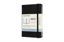 Moleskine 2022 18-Month Monthly Pocket Hardcover Notebook : Black