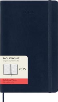 Moleskine 2025 12-Month Daily Large Softcover Notebook: Sapphire Blue