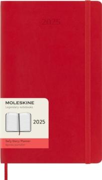 Moleskine 2025 12-Month Daily Large Softcover Notebook: Scarlet Red