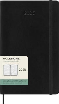 Moleskine 2025 12-Month Weekly Horizontal Large Softcover Notebook: Black