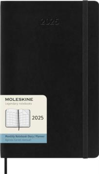 Moleskine 2025 12-Month Monthly Large Softcover Notebook: Black