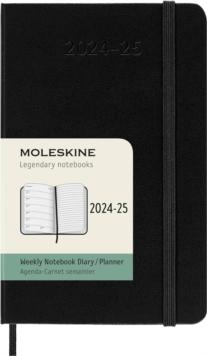 Moleskine 2025 18-Month Weekly Pocket Hardcover Notebook: Black