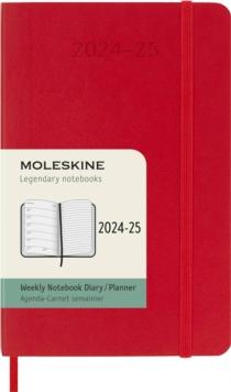 Moleskine 2025 18-Month Weekly Pocket Softcover Notebook: Scarlet Red