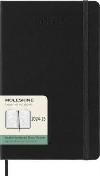 Moleskine 2025 18-Month Weekly Horizontal Large Hardcover Notebook: Black