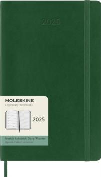 Moleskine 2025 12-Month Weekly Large Softcover Notebook: Myrtle Green