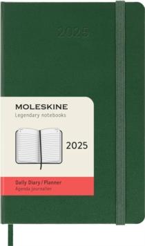 Moleskine 2025 12-Month Daily Pocket Hardcover Notebook: Myrtle Green