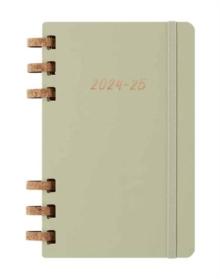 Moleskine 2025 12-Month Large Hardcover Academic Spiral Planner : Kiwi