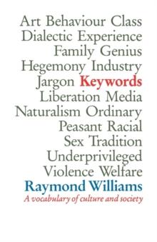 Keywords : A Vocabulary of Culture and Society