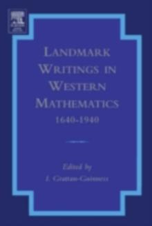 Landmark Writings in Western Mathematics 1640-1940