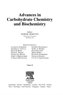 Advances in Carbohydrate Chemistry and Biochemistry