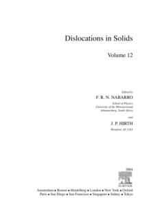 Dislocations in Solids