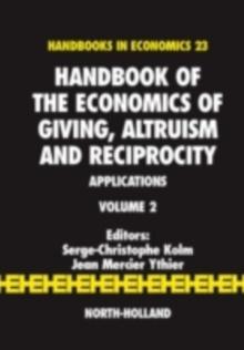 Handbook of the Economics of Giving, Altruism and Reciprocity : Applications