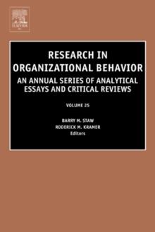 Research in Organizational Behavior