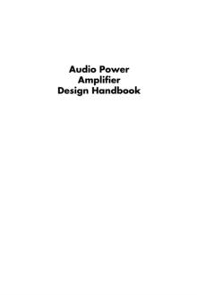 Audio Power Amplifier Design Handbook