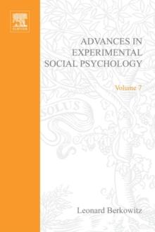 Advances in Experimental Social Psychology