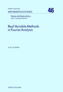 Real Variable Methods in Fourier Analysis