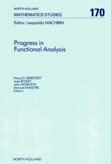 Progress in Functional Analysis