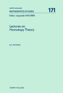 Lectures on Homotopy Theory