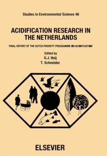 Acidification Research in the Netherlands : Final Report of the Dutch Priority Programme on Acidification