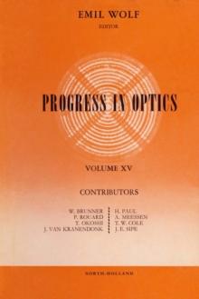 Progress in Optice : Progress in Optics