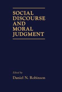 Social Discourse and Moral Judgement