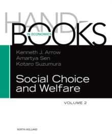 Handbook of Social Choice and Welfare